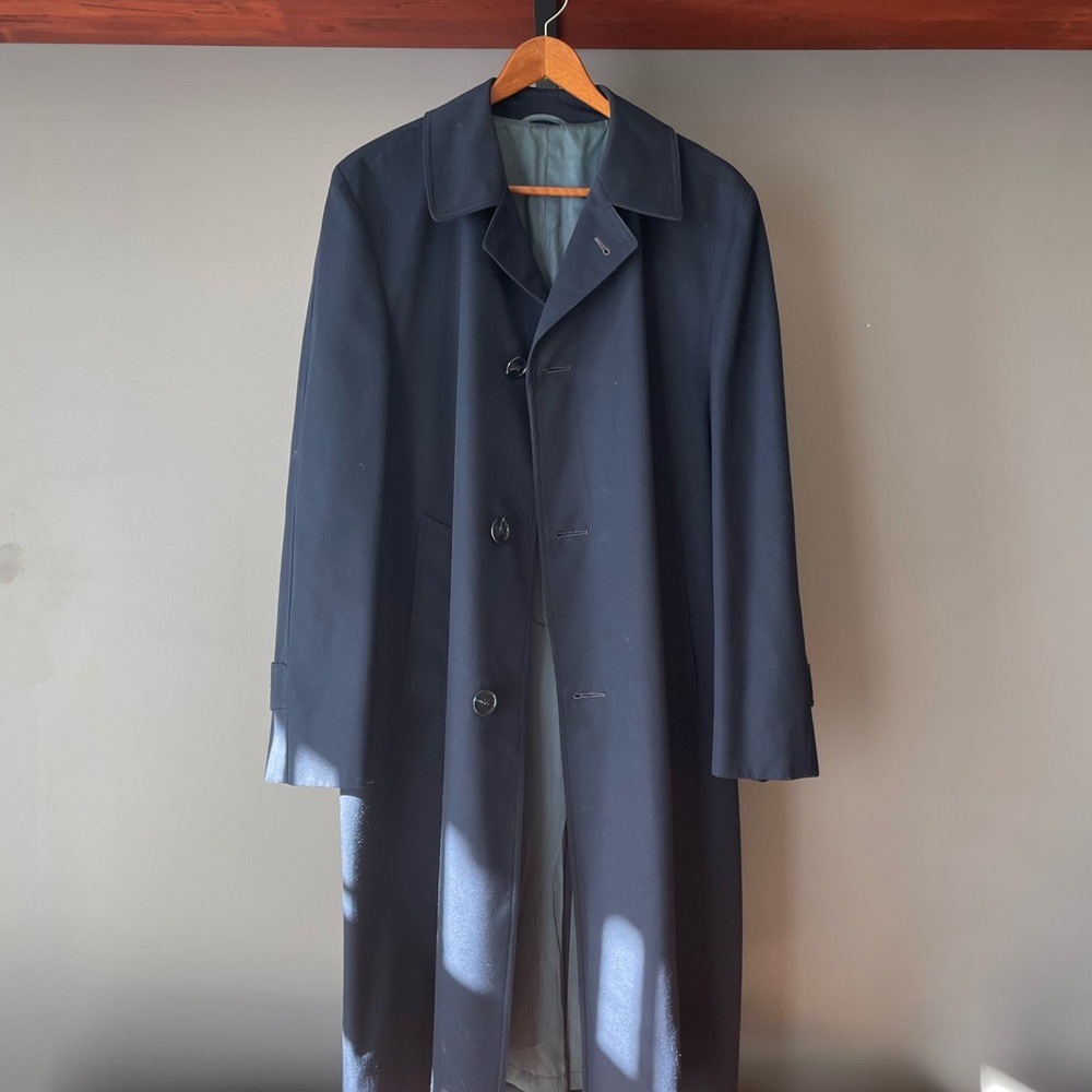 Classic Navy Men's Overcoat